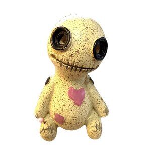 Ceramic Voodoo Doll Mini Cone Incense Holder 4" Halloween Magic